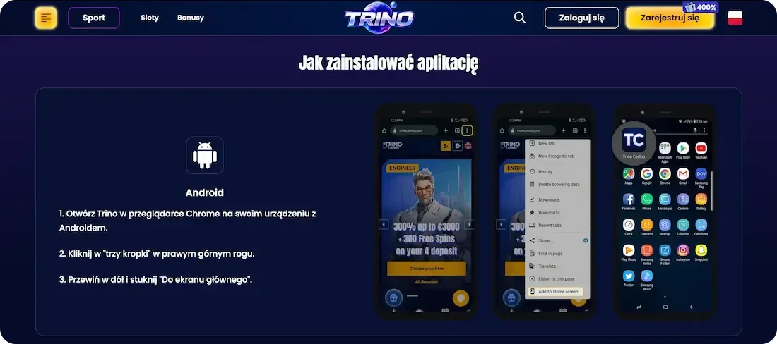 trino casino app